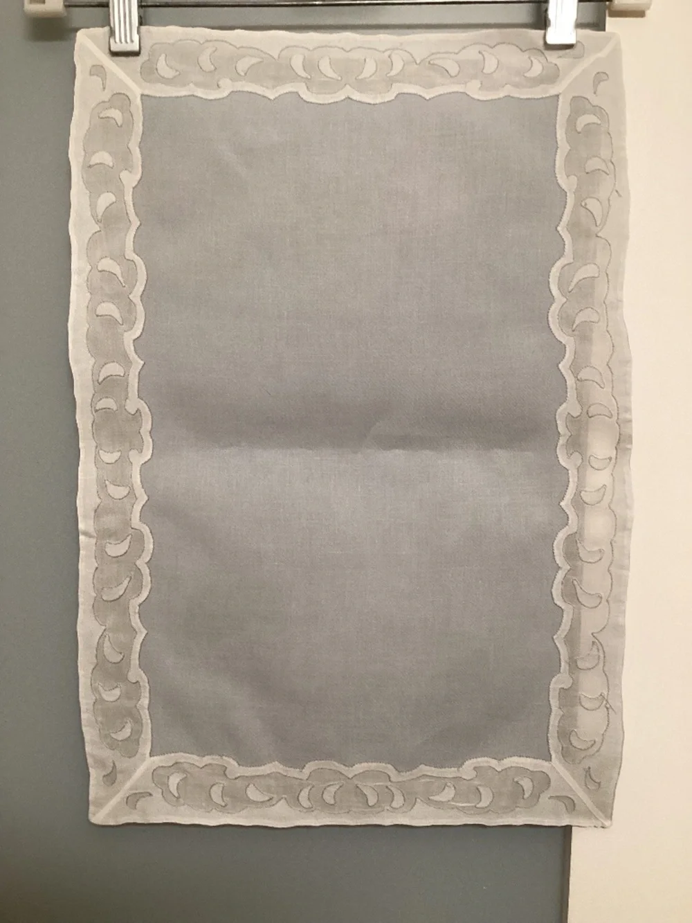 Vintage Linen Placemats, Set of 16, Sky Blue